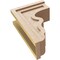 Ekena Millwork 7"W x 14"D x 21"H Classic Highland Rough Cedar Woodgrain TimberThane Corbel, Primed Tan CORUR07X14X21HLDRCPR - alternate 3